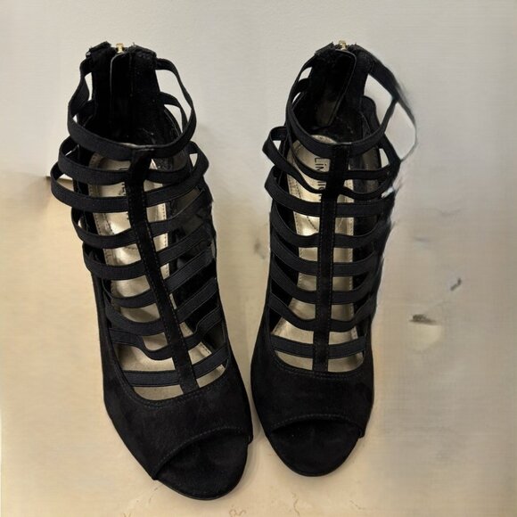 Lime Light Black Strappy Shoe Size 6.5 - Picture 2 of 4